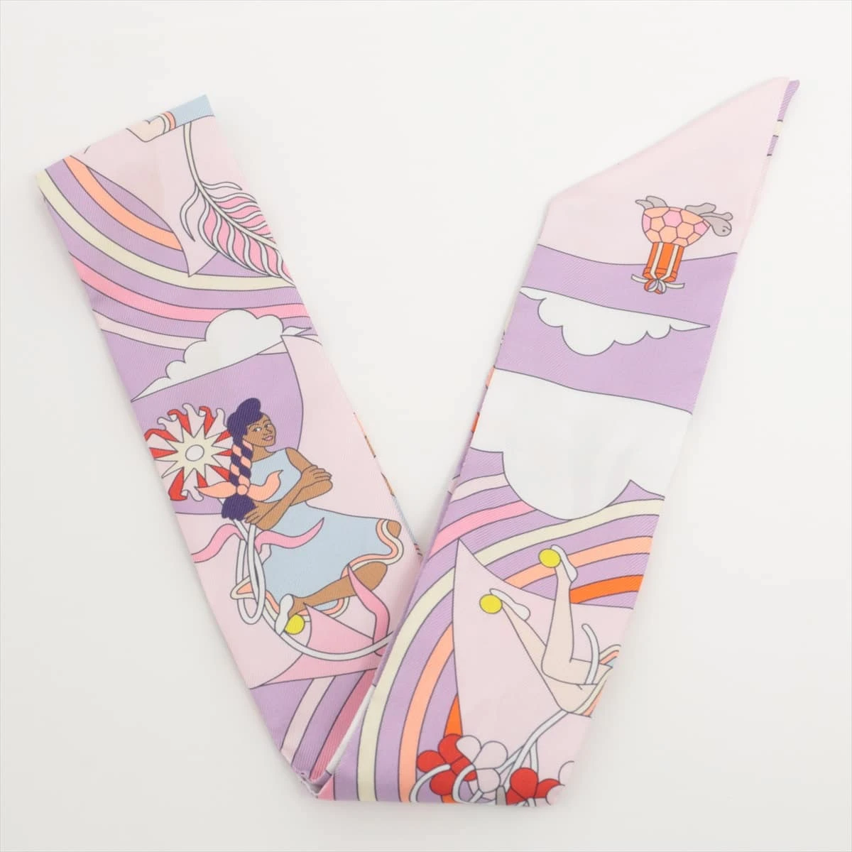 HERMES 未使用品 エルメス カレ70 Carres Volants 空飛ぶカレ