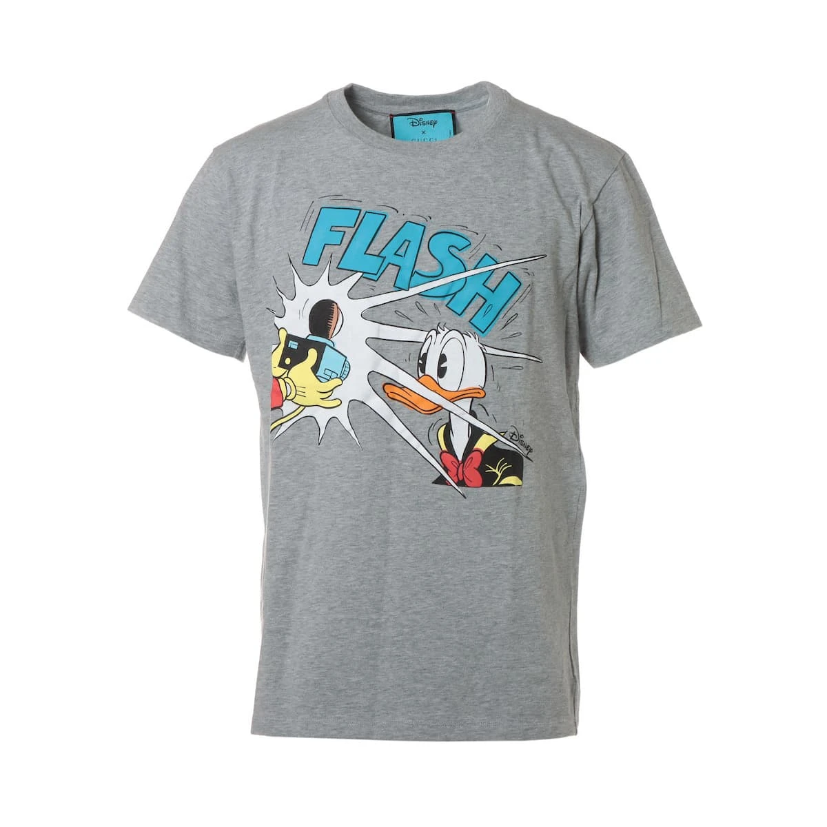 ★送料込★GUCCIxディズニー Tシャツ ドナルド グレー グッチ×ディズニー コットン Tシャツ XS メンズ グレー 548344