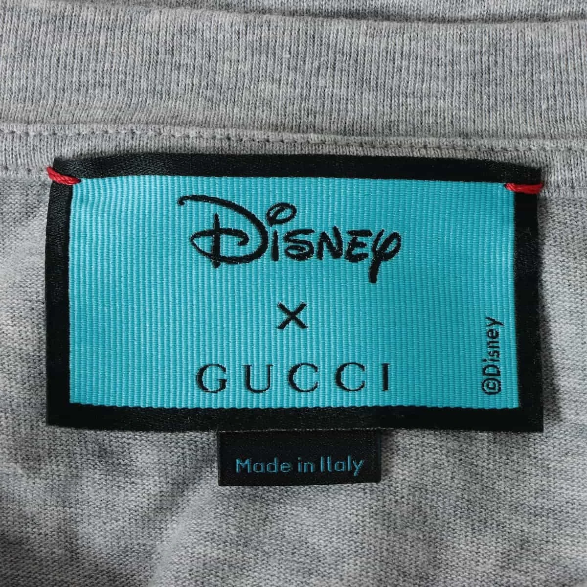グッチ×ディズニー コットン Tシャツ XS メンズ グレー 548344