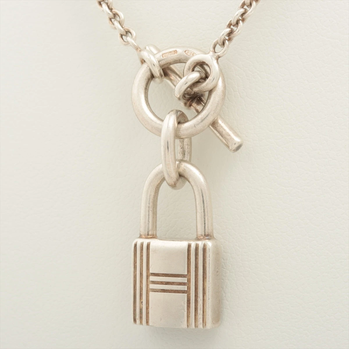 【上品】HERMES ネックレス ケリー アミュレット エルメス ケリー アミュレット ネックレス 925 11.6g シルバー