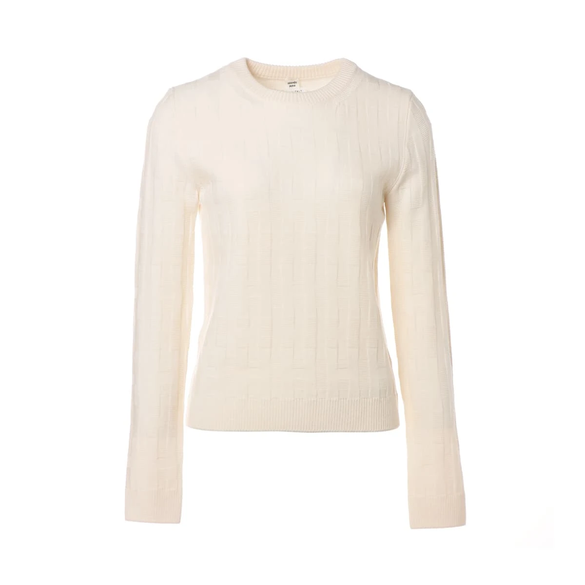 エルメス 21AW ウール ニット 36 レディース ホワイト AP028172｜中古 
