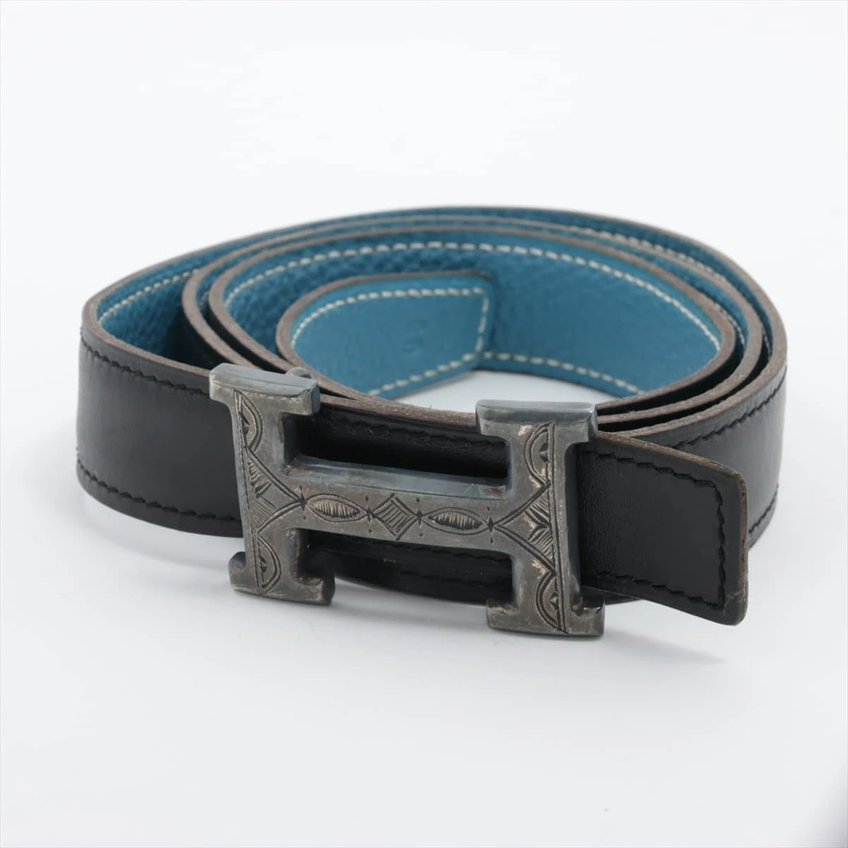 エルメス　トゥアレグ　ベルト ベルトバックル 《Hトゥアレグ》 & レザーベルト 32 mm | Hermès