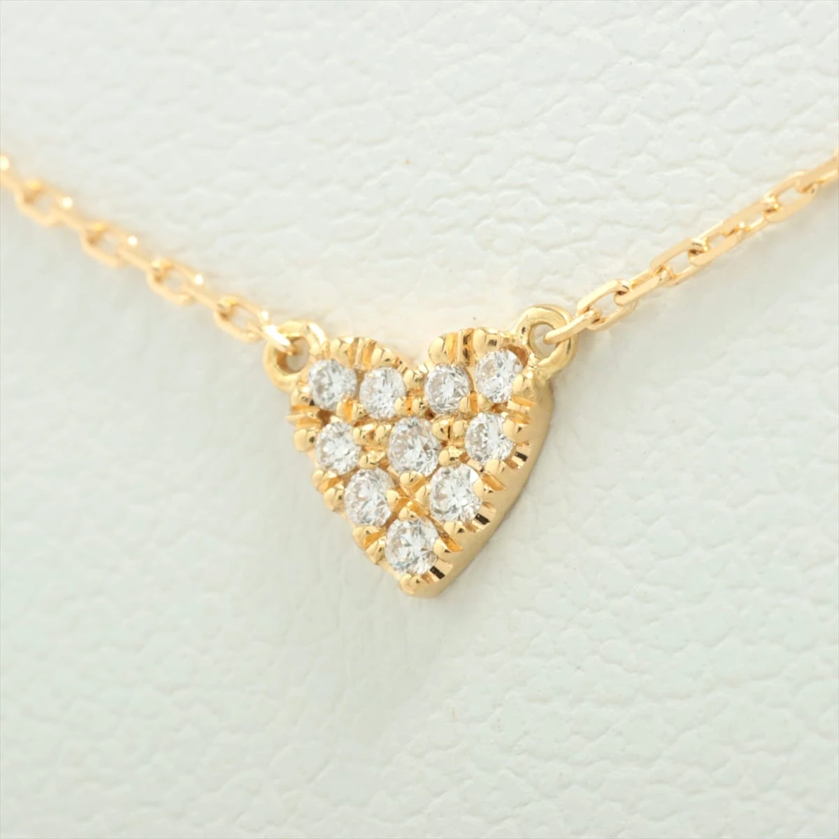 アーカー パヴェハート K18 ネックレス ダイヤモンド 0.05ct 