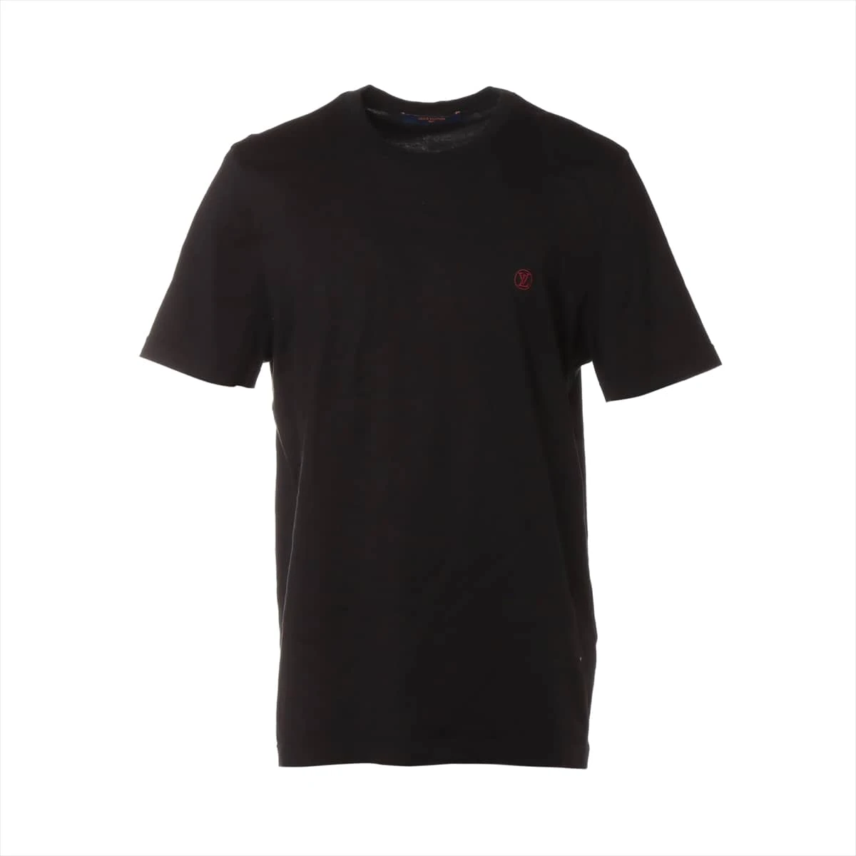 ヴィトン 21SS コットン Tシャツ L メンズ ブラック RM211Q LV