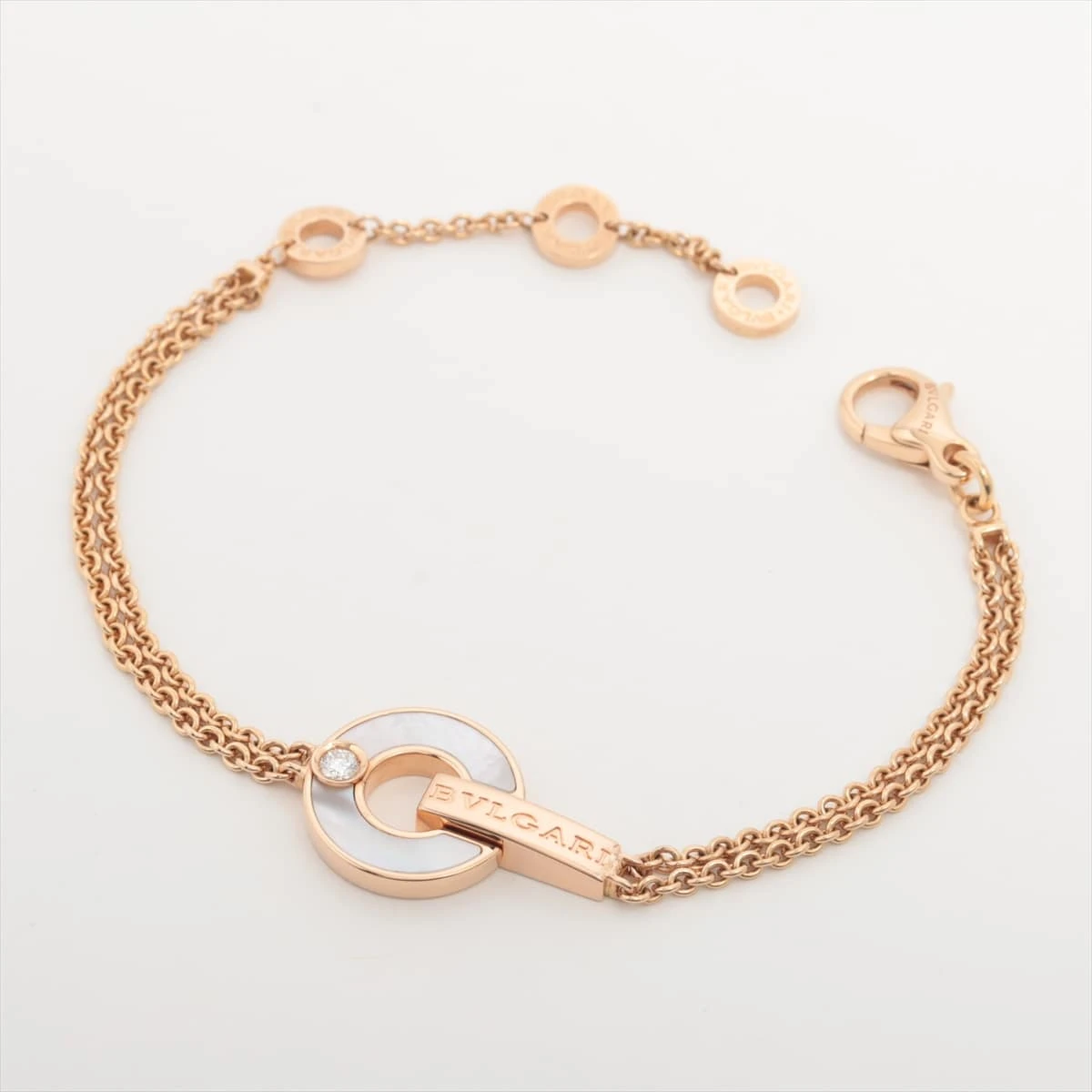 ブルガリ　ダイヤ　定価168.3万　PG　バングル　ブレスレット　SizeM BVLGARI - ブルガリ ブルガリブルガリ ダイヤ バングル Mサイズ