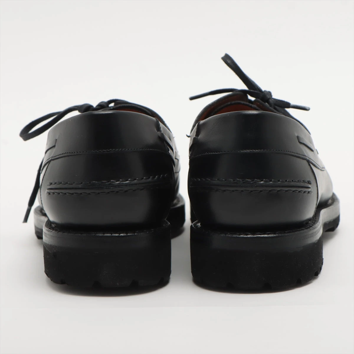 ALM. ブラックレザー シューズ 38 送料無料 革靴 ドレスシューズ レザーシューズ LEATHER SHOES
