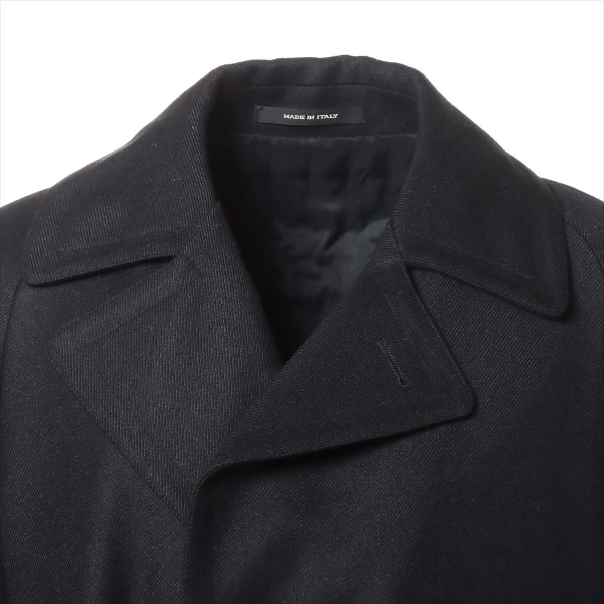 タリアトーレ ウール×キュプラ コート 48 メンズ ブラック BERT ラップ