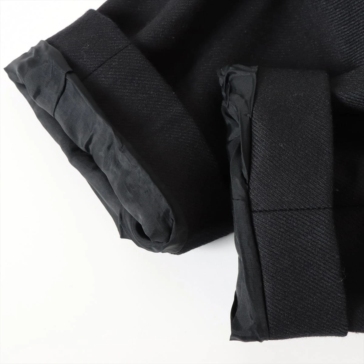 タリアトーレ ウール×キュプラ コート 48 メンズ ブラック BERT ラップ