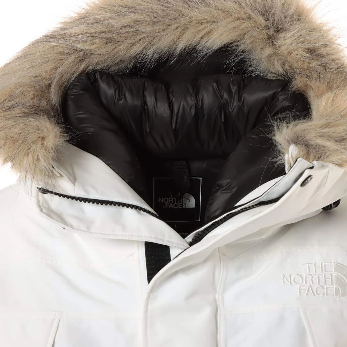 THE NORTH FACE ND92239 ダウンジャケット S ホワイト ノースフェイス ポリエステル×ナイロン ダウンジャケット L ユニ