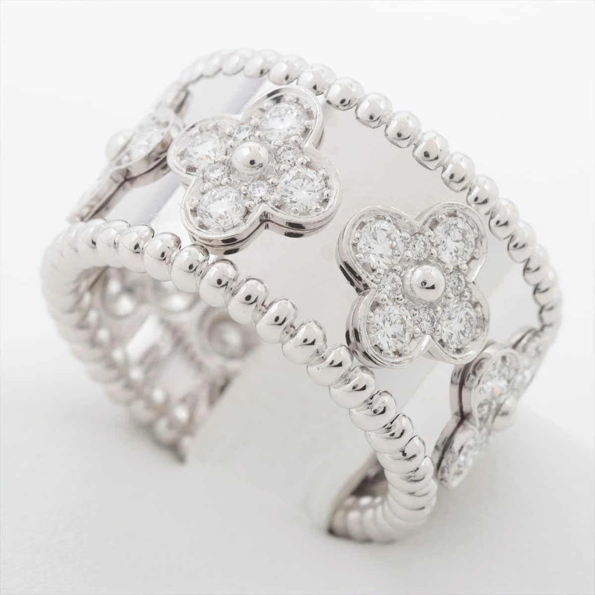 Van Cleef & Arpels クローバーリング 約13号 ペルレ クローバー リング、スモールモデル 18K イエロー