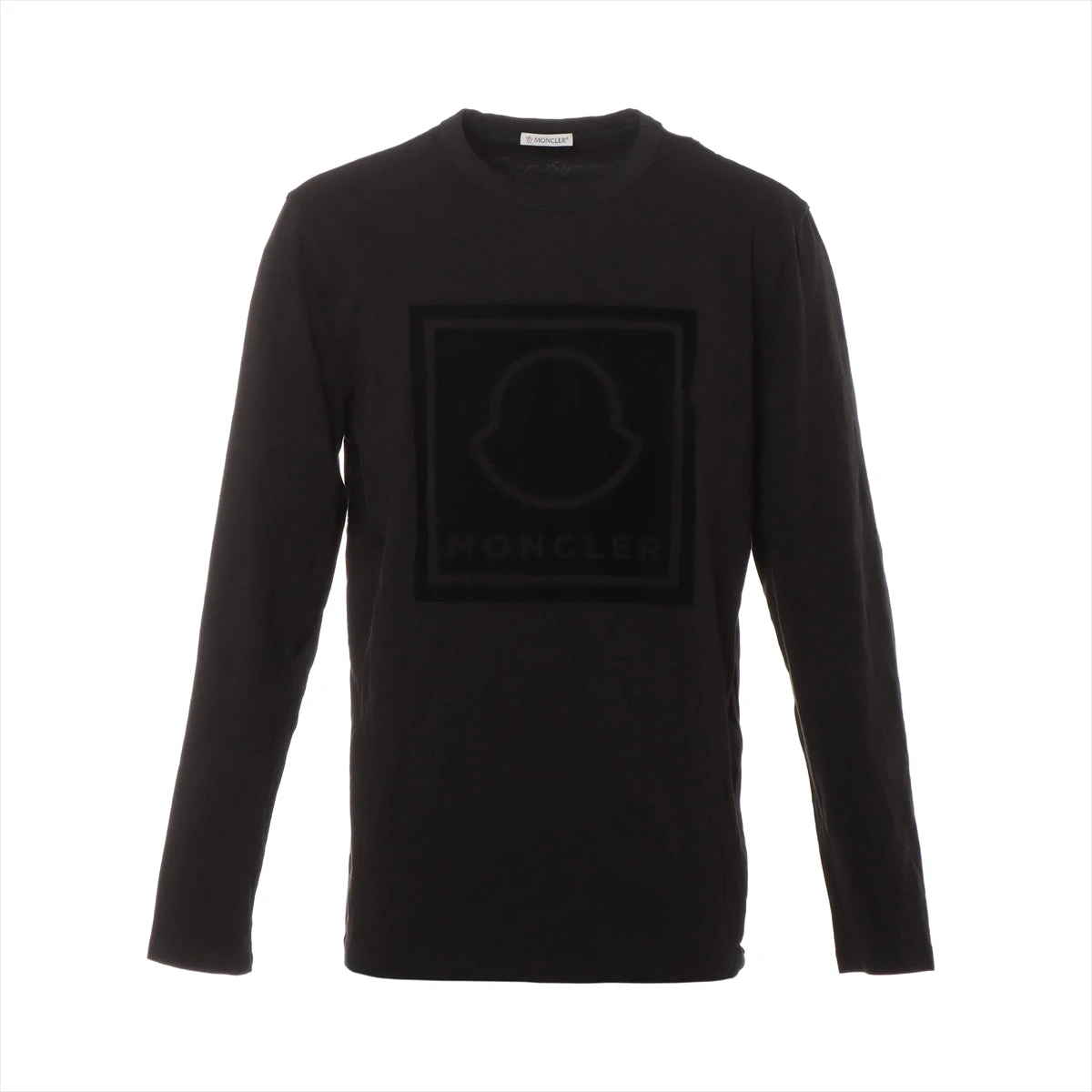 モンクレール 21AW コットン ロングTシャツ L メンズ ブラック