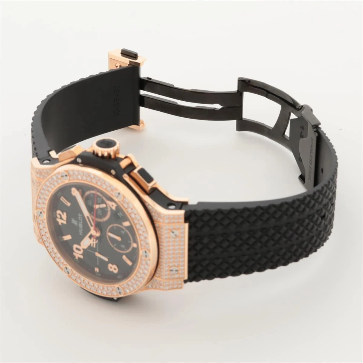 ウブロ ビッグバン 301.PX.130.RX.174 TI×PG×ラバー AT 黒文字盤