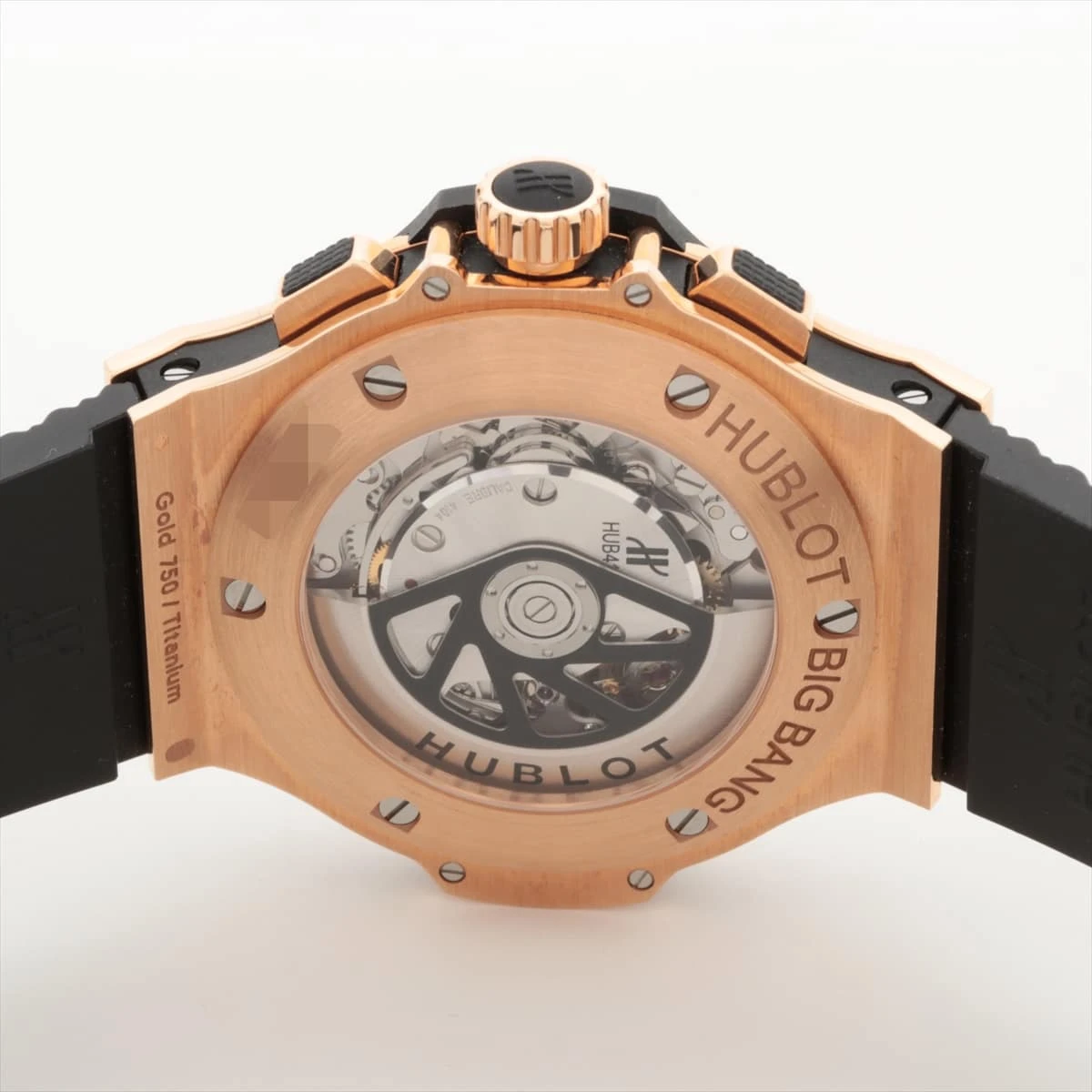 ウブロ ビッグバン 301.PX.130.RX.174 TI×PG×ラバー AT 黒文字盤