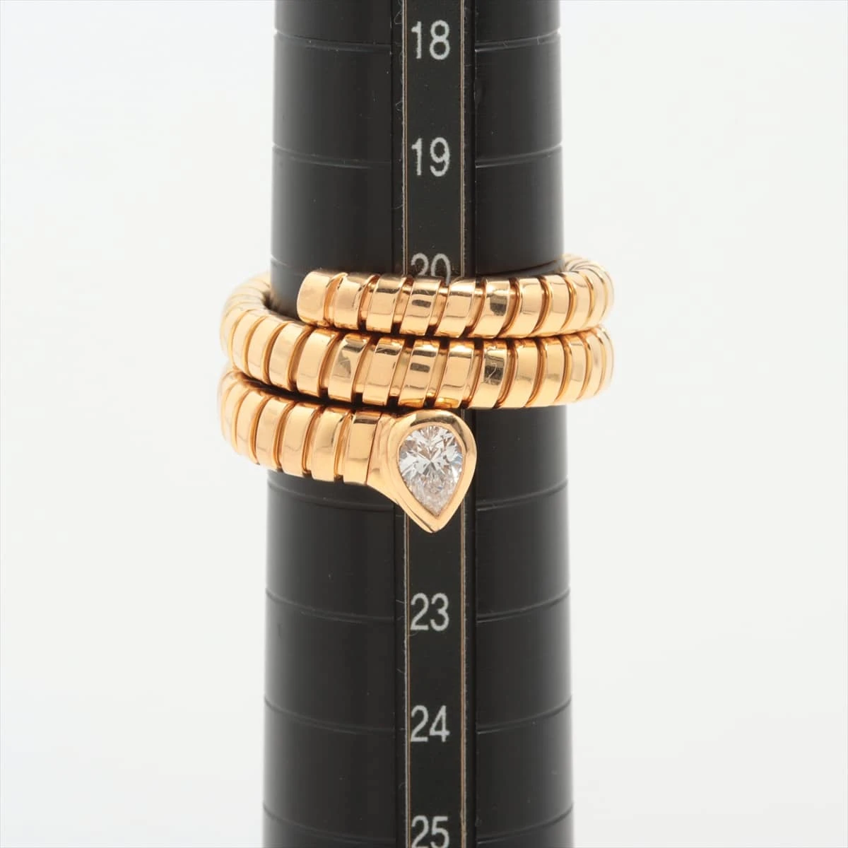 ブルガリ トゥボガス スネーク ダイヤ リング 750(YG) 16.6g A1467973