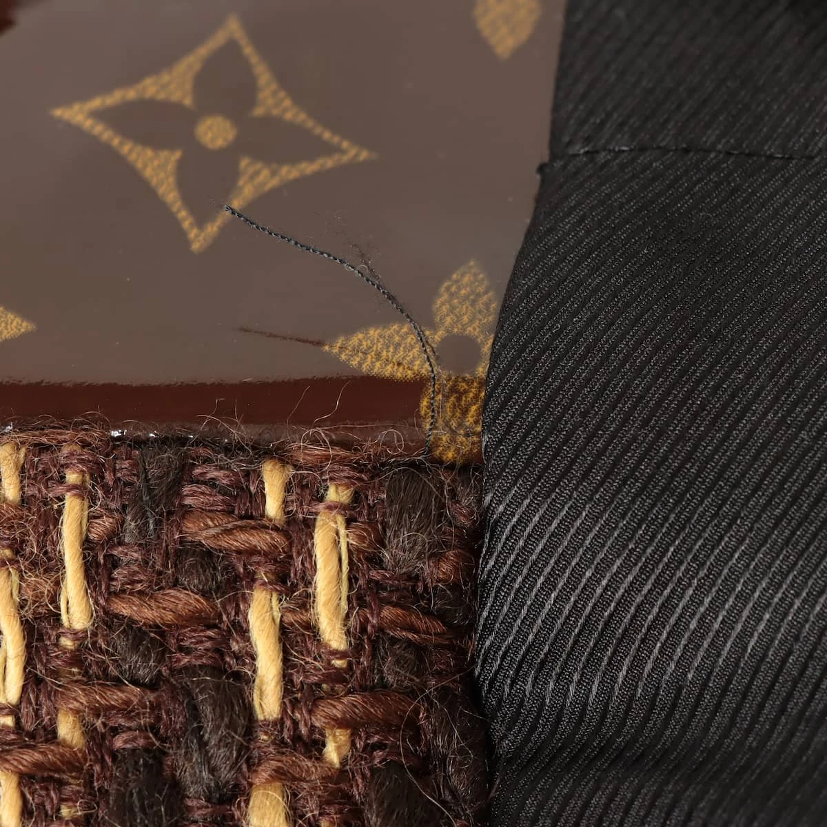 ヴィトン PVC コート 38 レディース ブラウン ミンクファー