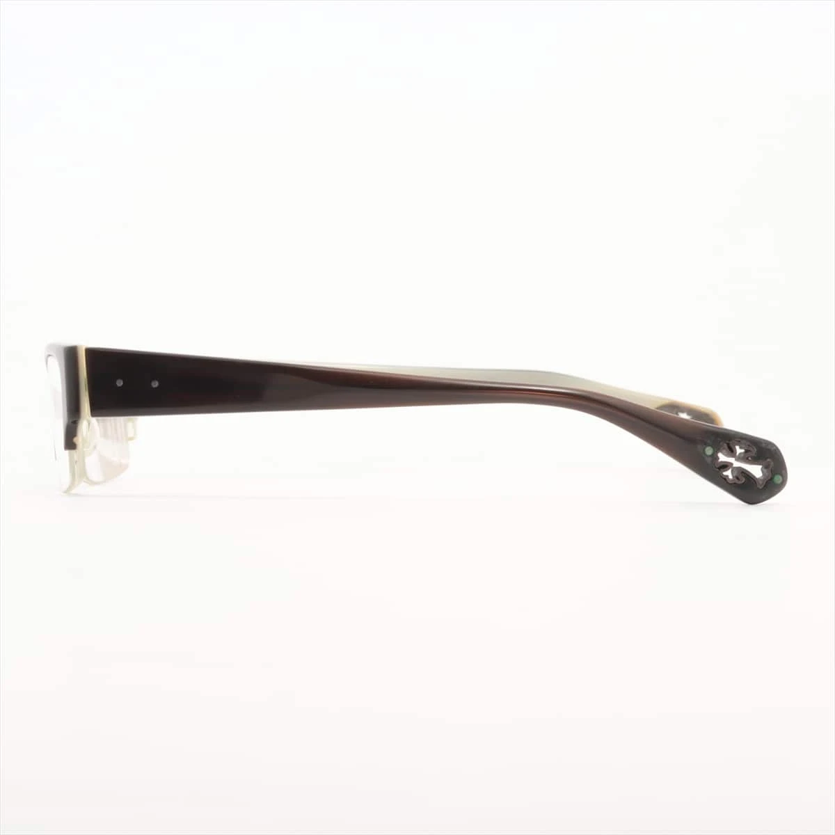 クロムハーツ TWIGGY メガネ 925×プラスチック 度入り PO025527