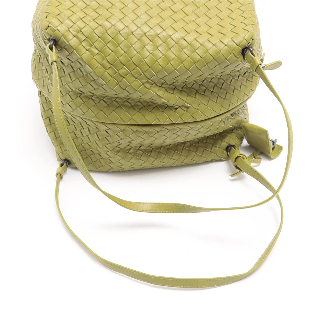【ボッテガヴェネタ】ショルダーバッグ イントレチャート グリーン　レザー　本革 BOTTEGA VENETA ボッテガヴェネタ ショルダーバッグ MINI LOOP