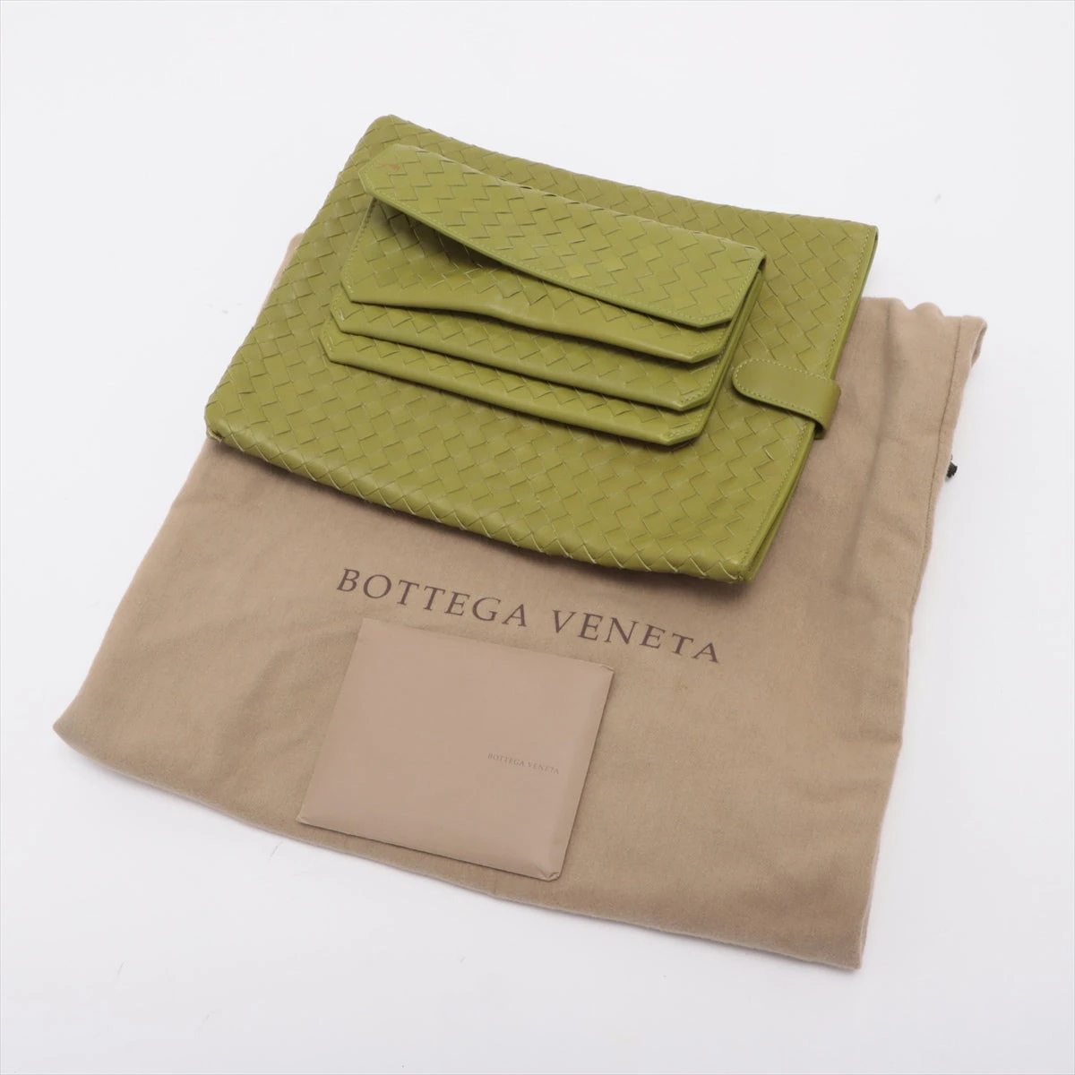 【ボッテガヴェネタ】ショルダーバッグ イントレチャート グリーン　レザー　本革 BOTTEGA VENETA ボッテガヴェネタ ショルダーバッグ MINI LOOP
