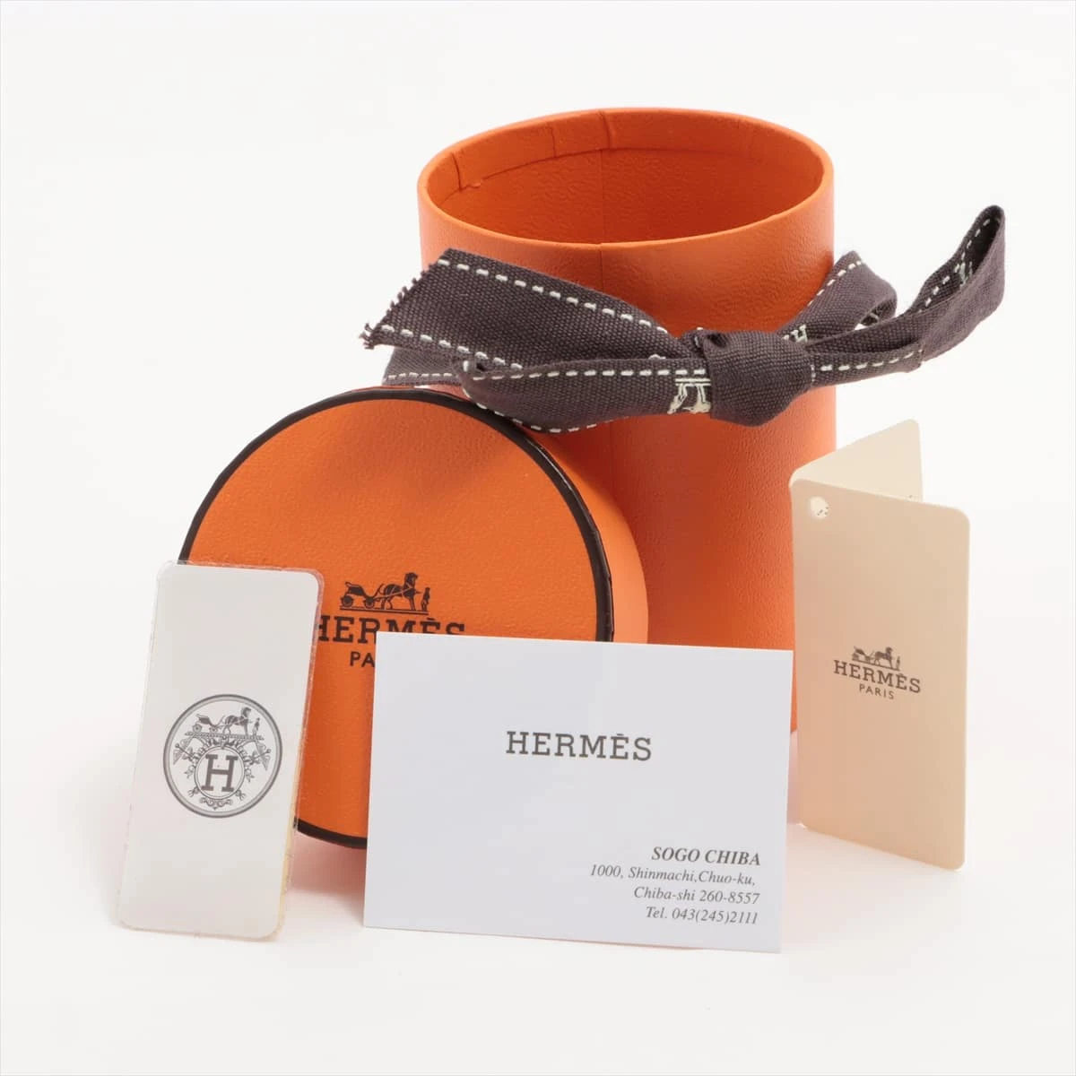 エルメス ツイリー Les Cles a Pois スカーフ シルク A1772644