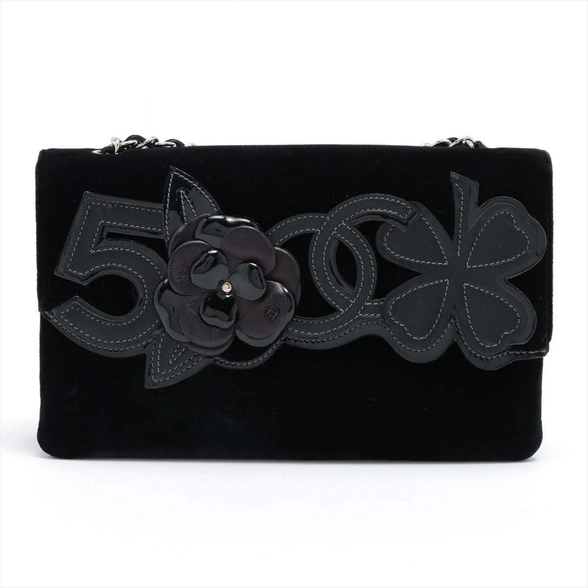 シャネル カメリア レザー ベルベット ショルダーバッグ シャネル(CHANEL)シャネル カメリア ショルダーバッグ バッグ