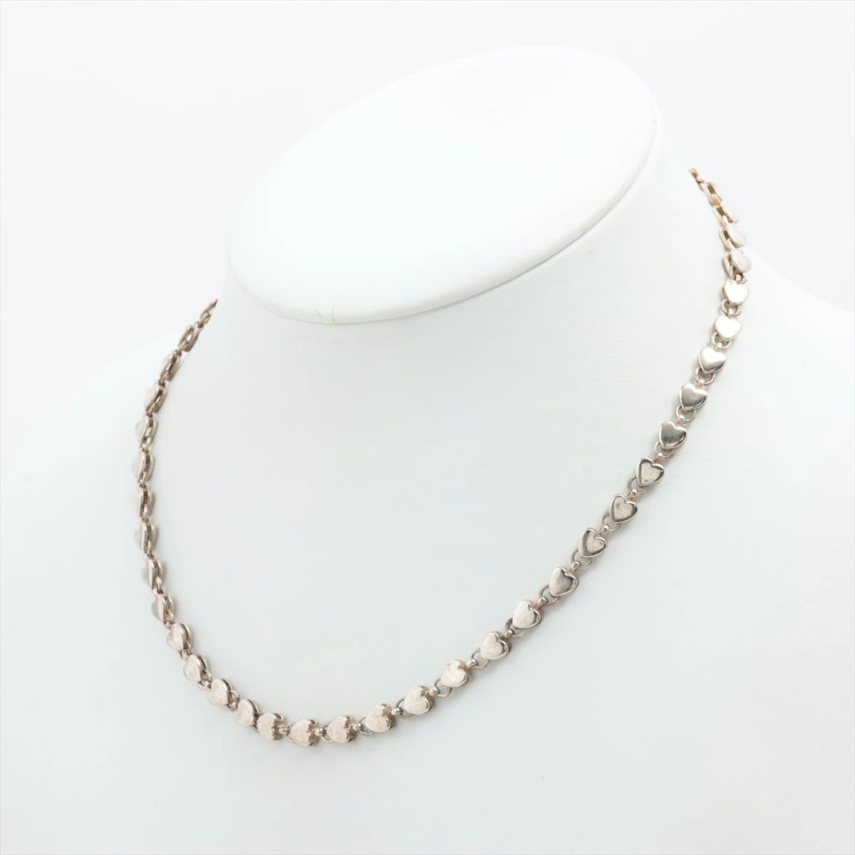 美品 オールドティファニー パフハート ネックレス シルバー925 ティファニー パフハート ネックレス 925 18.0g シルバー WB042603