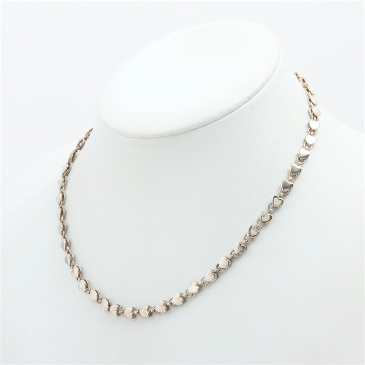 美品 オールドティファニー パフハート ネックレス シルバー925 ティファニー パフハート ネックレス 925 18.0g シルバー WB042603
