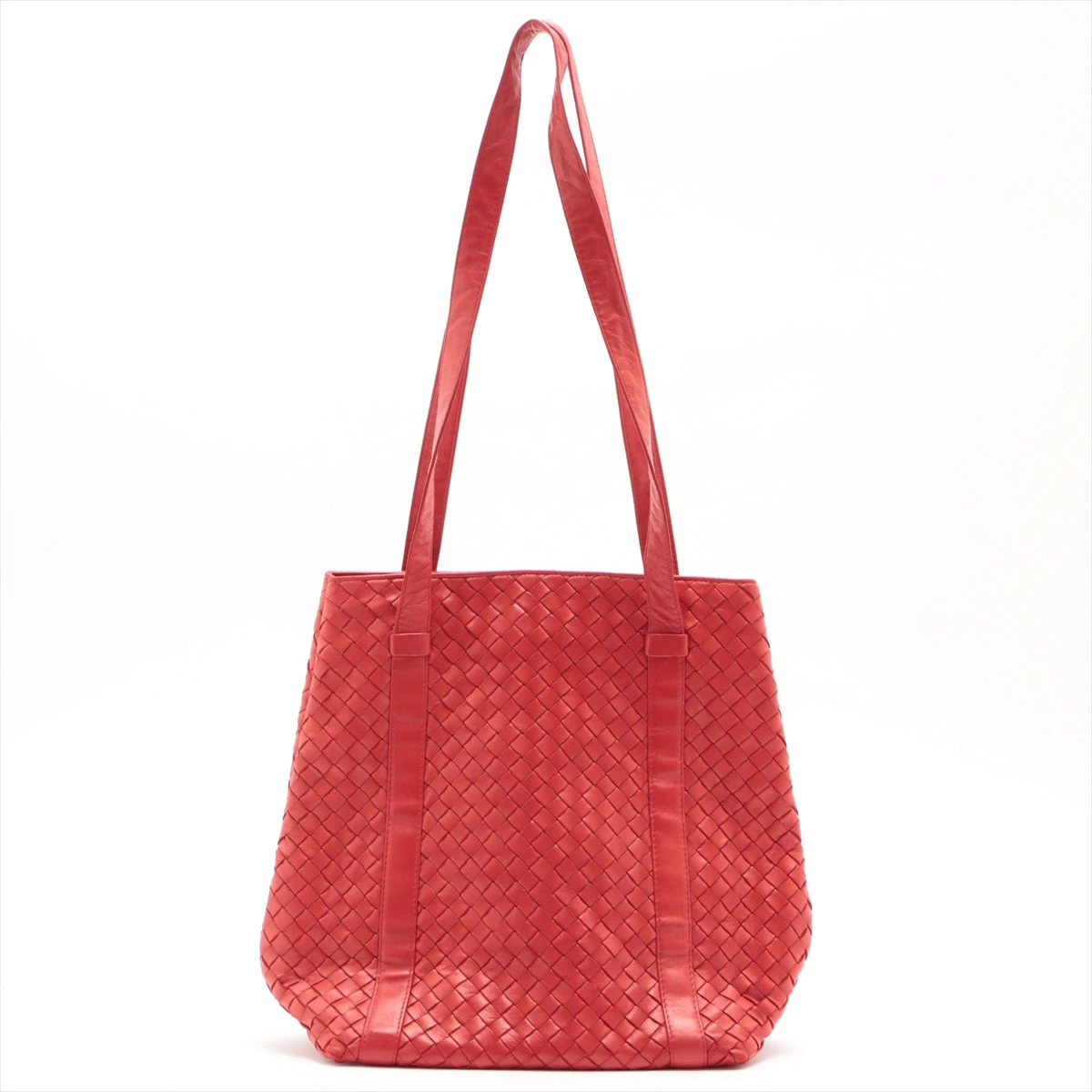 ボッテガヴェネタ イントレチャート ショルダーバッグ トートバッグ レッド
