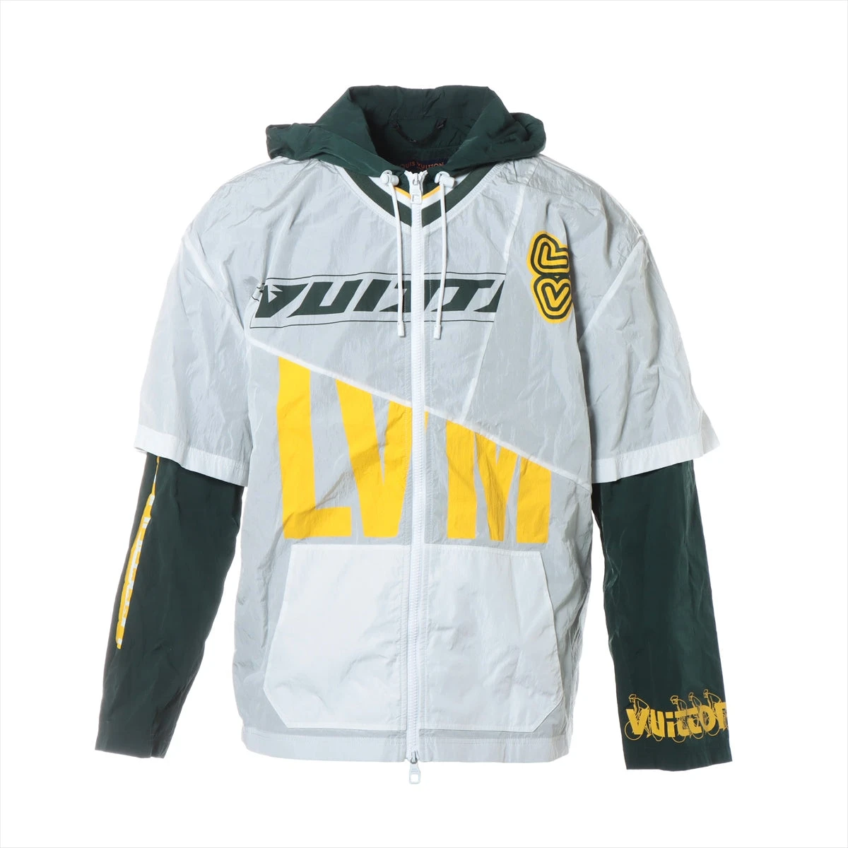 ヴィトン 22AW ナイロン ジャケット 44 メンズ ホワイト