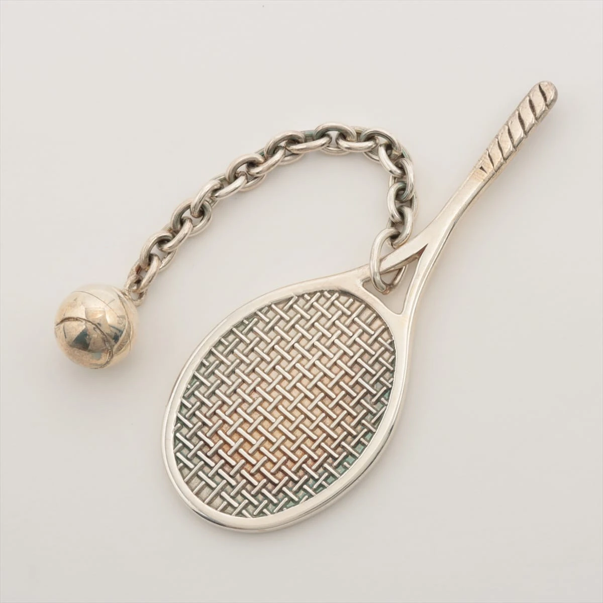 レア 稀少☆ティファニー テニス ラケット キーホルダー