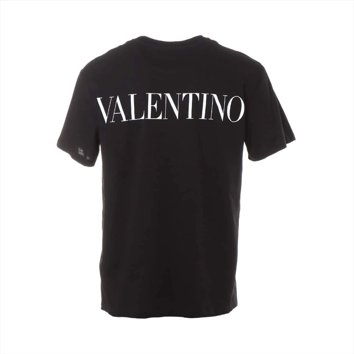 ヴァレンティノ コットン Tシャツ M メンズ ブラック バックロゴ  