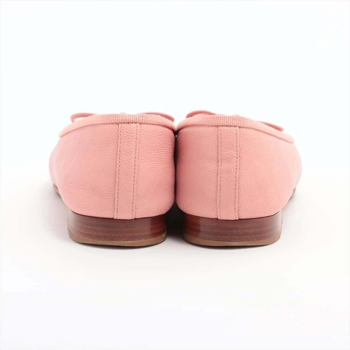 シャネル ココマーク レザー フラットパンプス 34 1/2