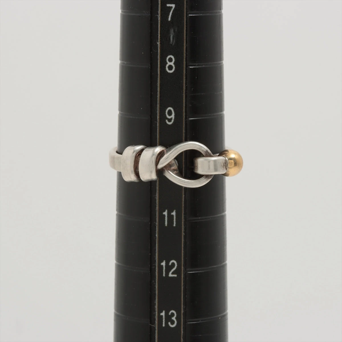 ティファニー コンビフック＆アイ リング 925×750 2.8g ゴールド