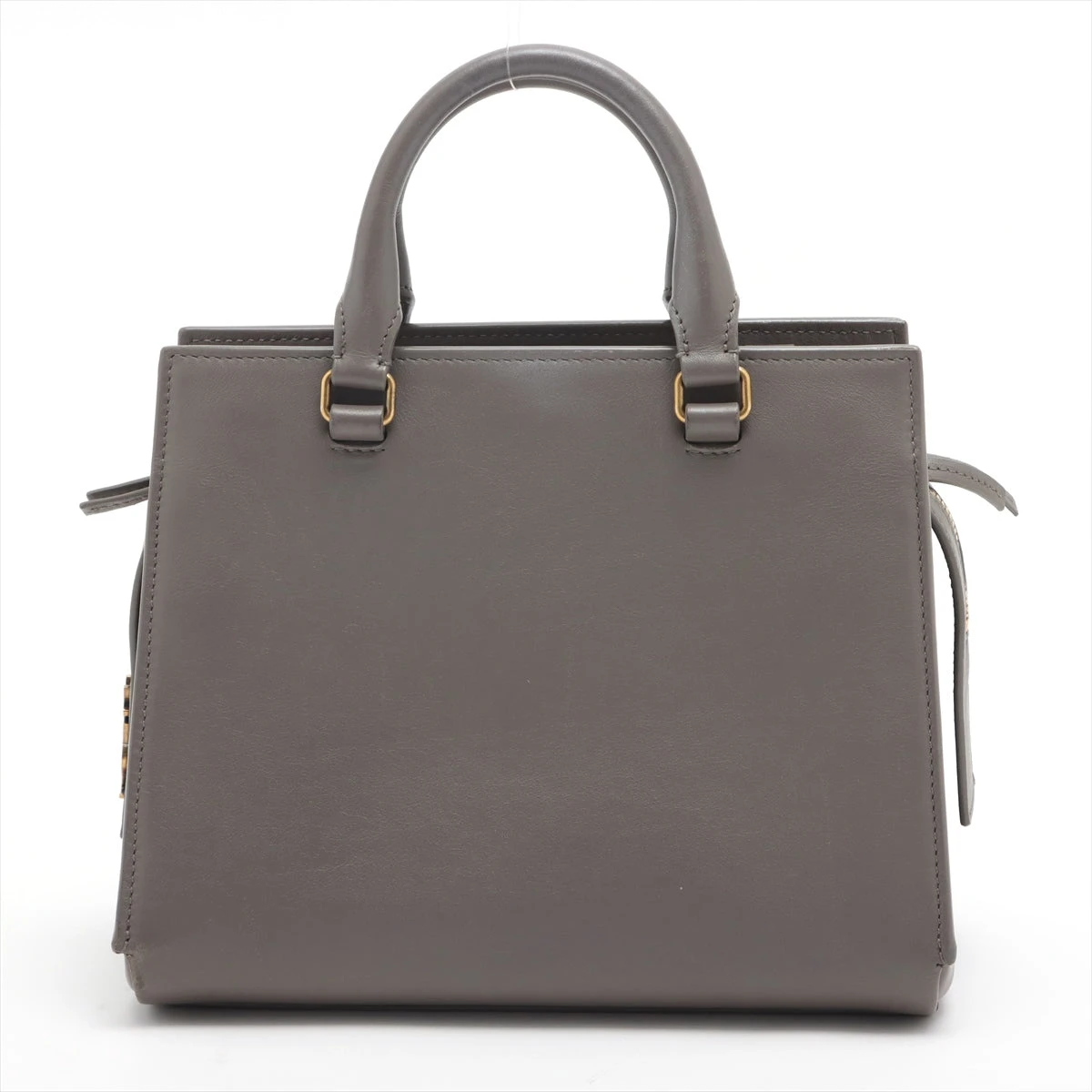 美品✨SAINT LAURENT PARIS レザー ハンドバッグ グレー SAINT LAURENT 中古 サンローラン ハンドバッグ レディース