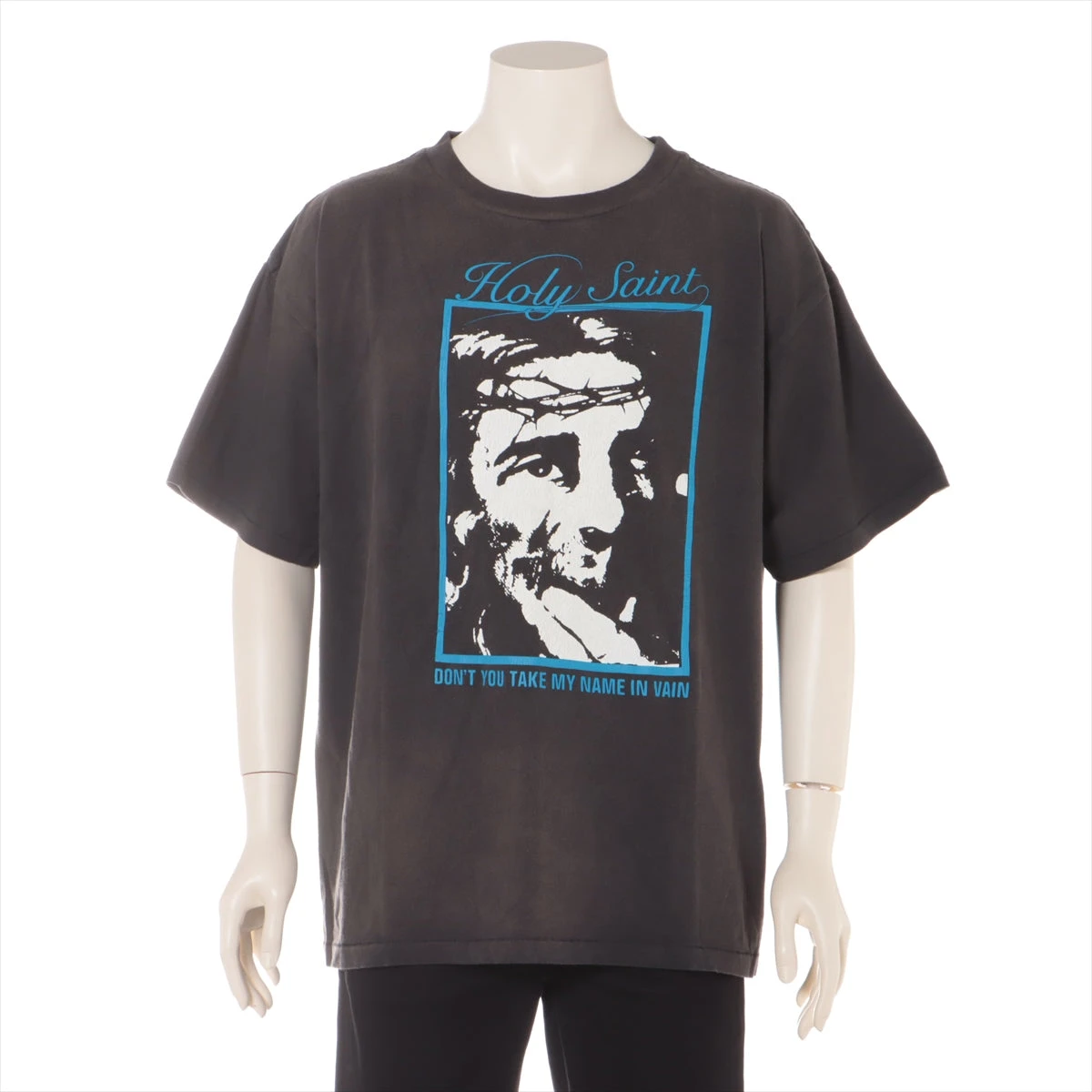 セントマイケル 22SS コットン Tシャツ L メンズ グレー SM-S22-0000 