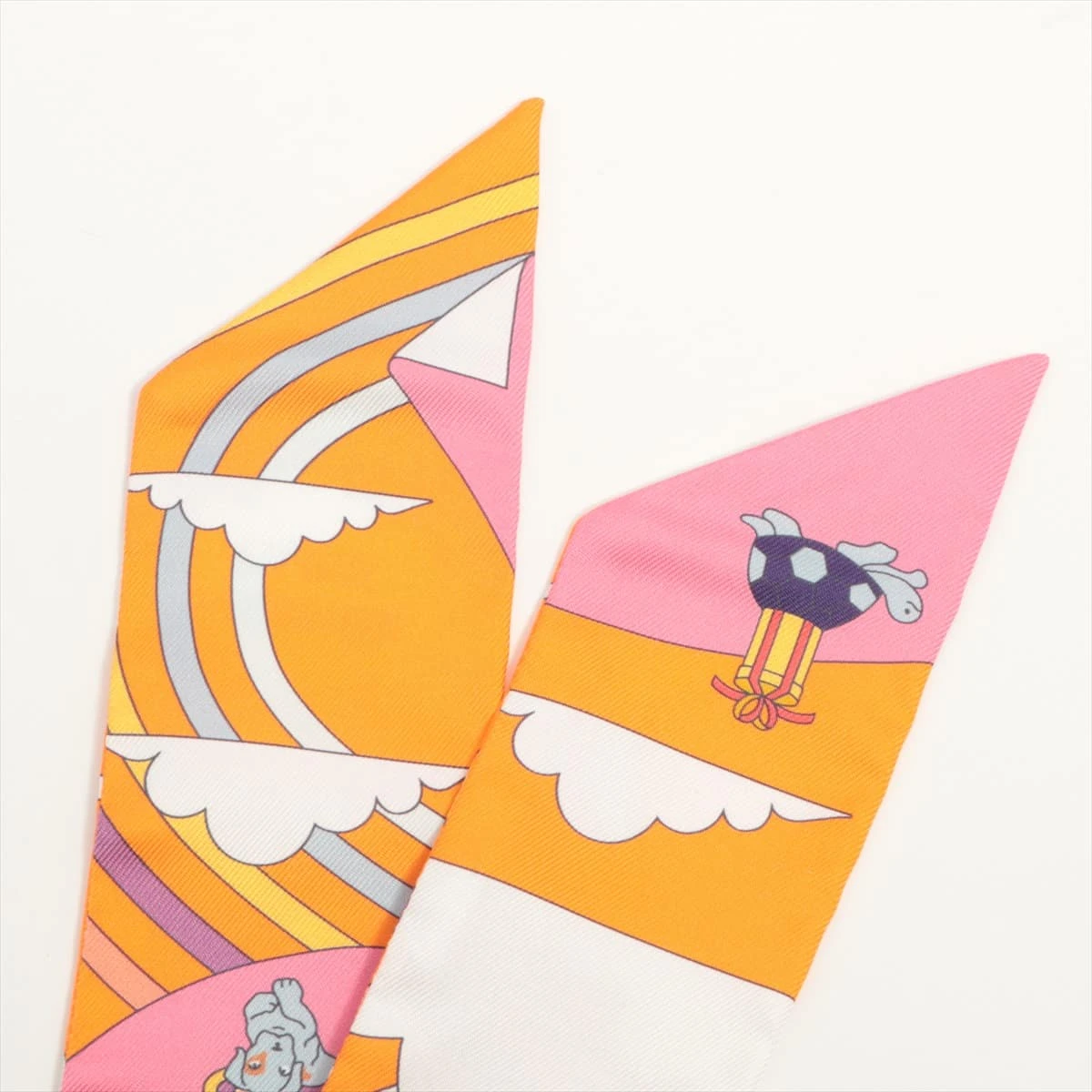 エルメス ツイリー CARRES VOLANTS 空飛ぶカレ スカーフ シルク