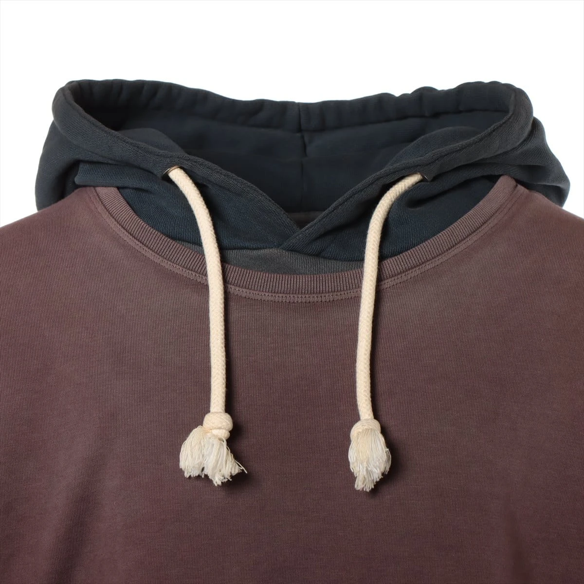 メゾンマルジェラ 19AW コットン パーカー 46 メンズ グレー×ブラウン 