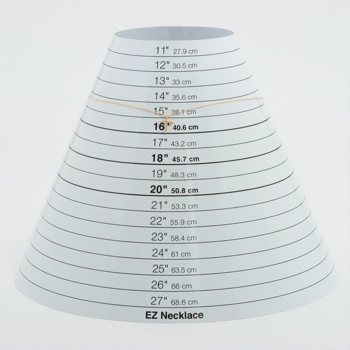 アーカー クロスアピアーズ ダイヤ ネックレス K18(YG) 1.2g A1817822 