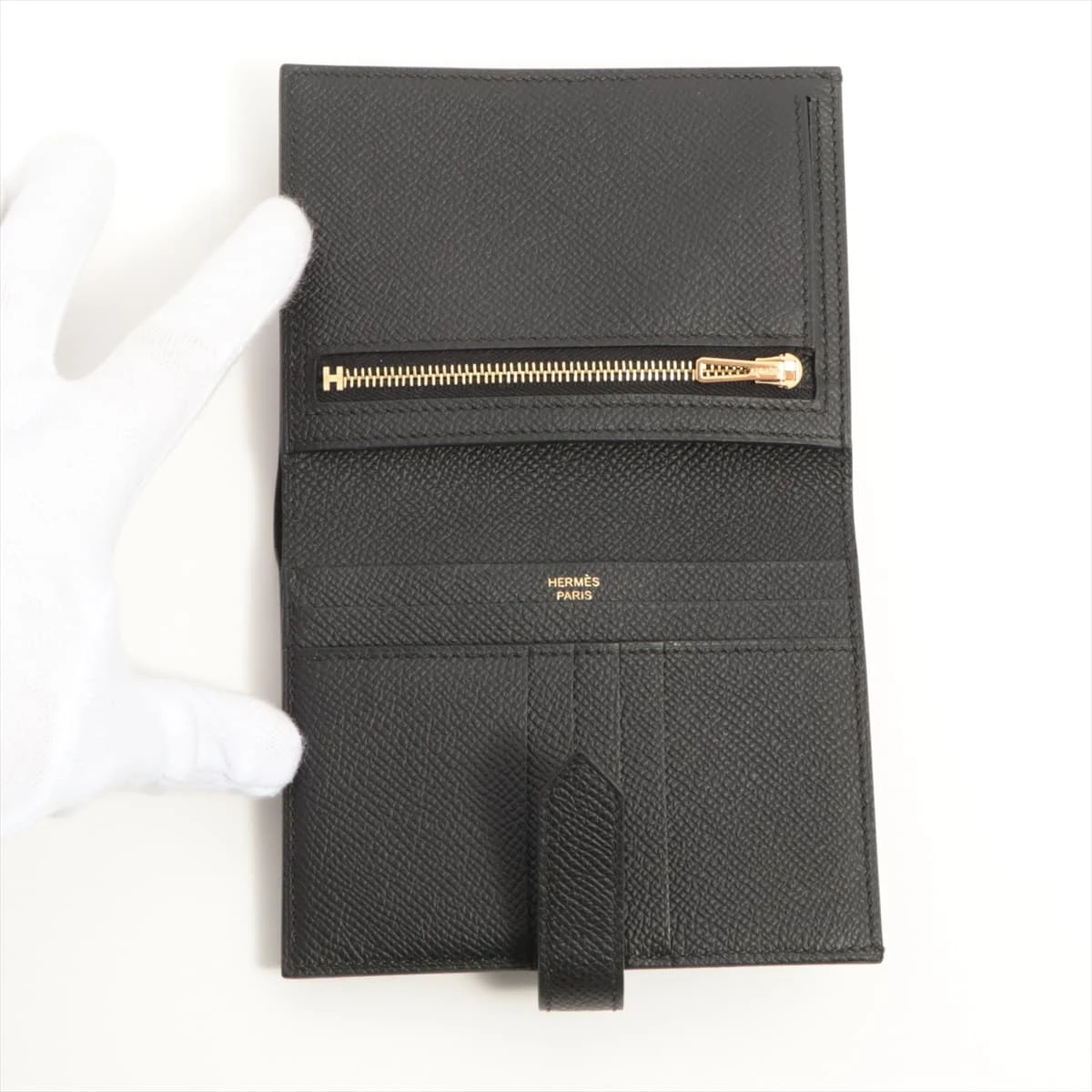 エルメス ベアンコンパクト ヴォーエプソン 二つ折り財布