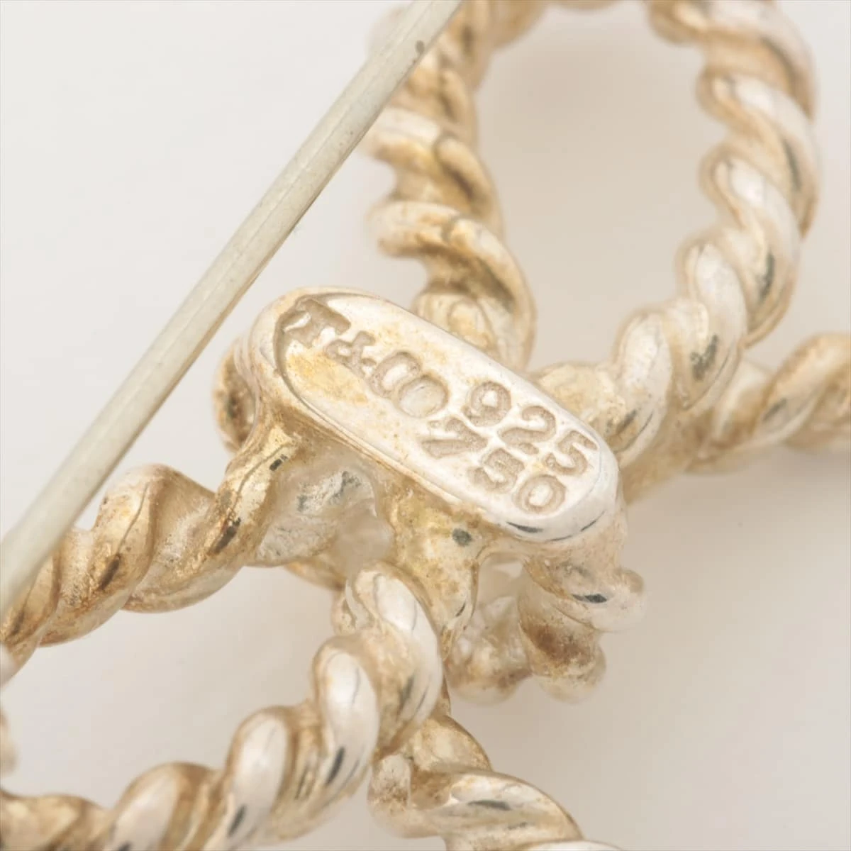 ティファニー ブローチ リボン シルバー925 750 6g TIFFANY&Co