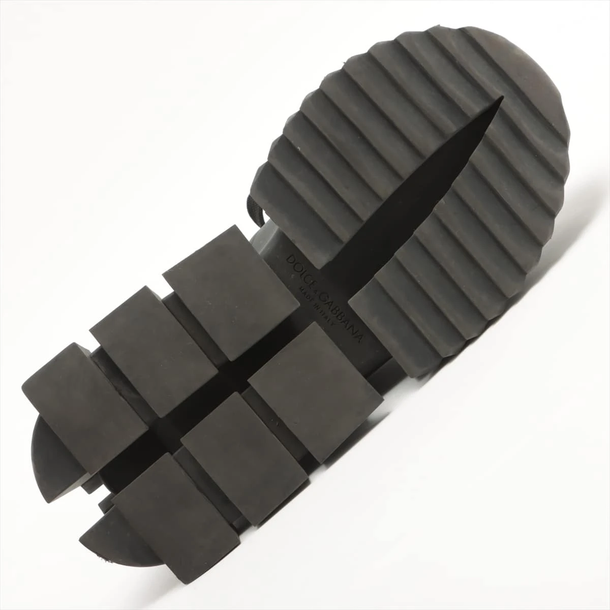 ドルチェ&ガッバーナ レザー スニーカー 8 1/2 メンズ ブラック