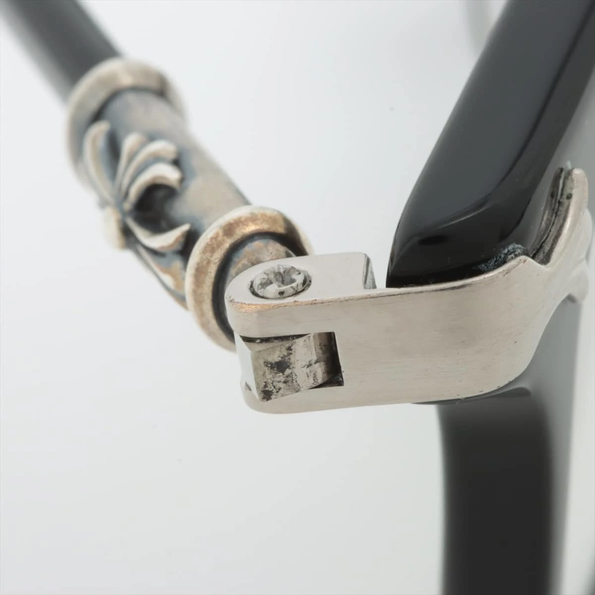 クロムハーツ FUN HATCH メガネ 925×プラスチック ブラック 52□18-148