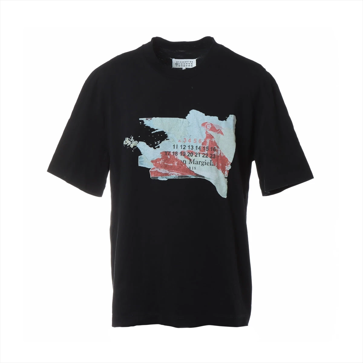 メゾンマルジェラ 19AW コットン Tシャツ 44 メンズ ブラック 10