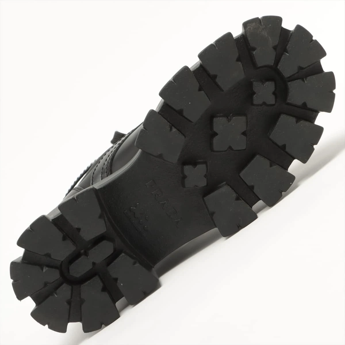 プラダ ナイロン×レザー ブーツ 6 1/2 メンズ ブラック モノリス プラダ ナイロン×レザー ブーツ 6 1/2 メンズ ブラック モノリス