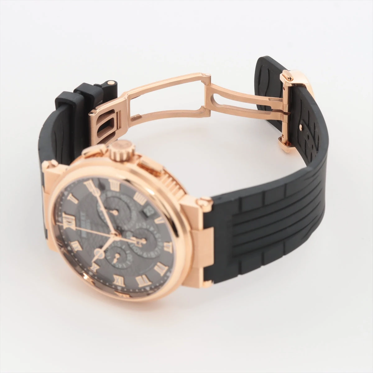 ブレゲマリーン 5527用（クロノグラフ）純正ラバーベルト（ブラック） ブレゲマリーン 5527用（クロノグラフ）純正ラバーベルト