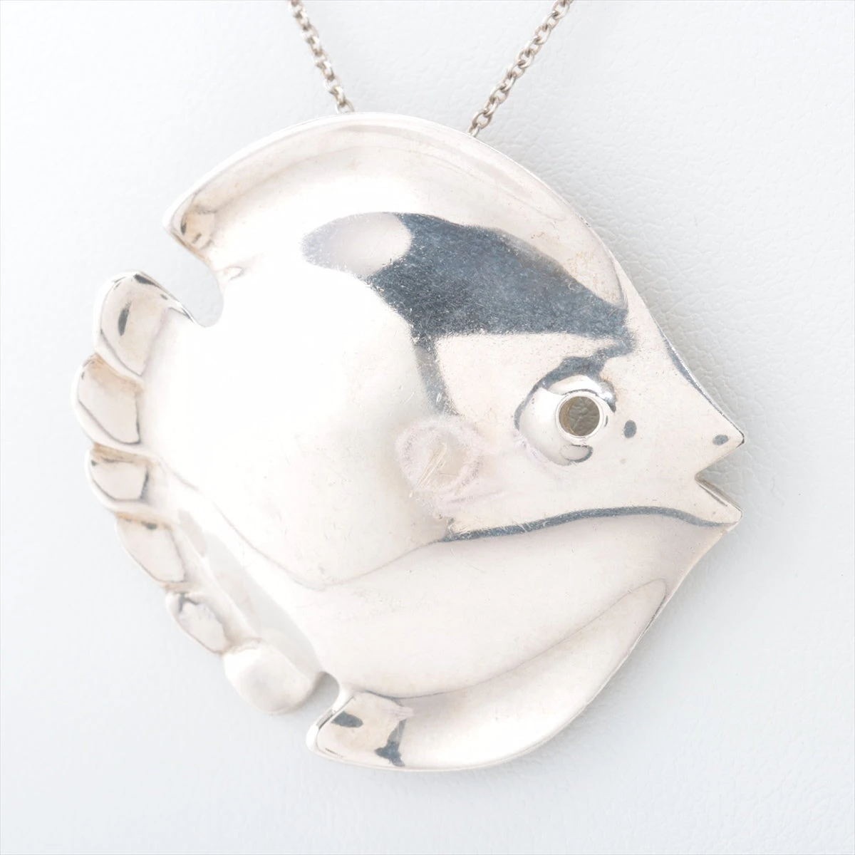 【美品】ティファニー フィッシュモチーフ ネックレス シルバー925 美品】ティファニー フィッシュモチーフ ネックレス シルバー925