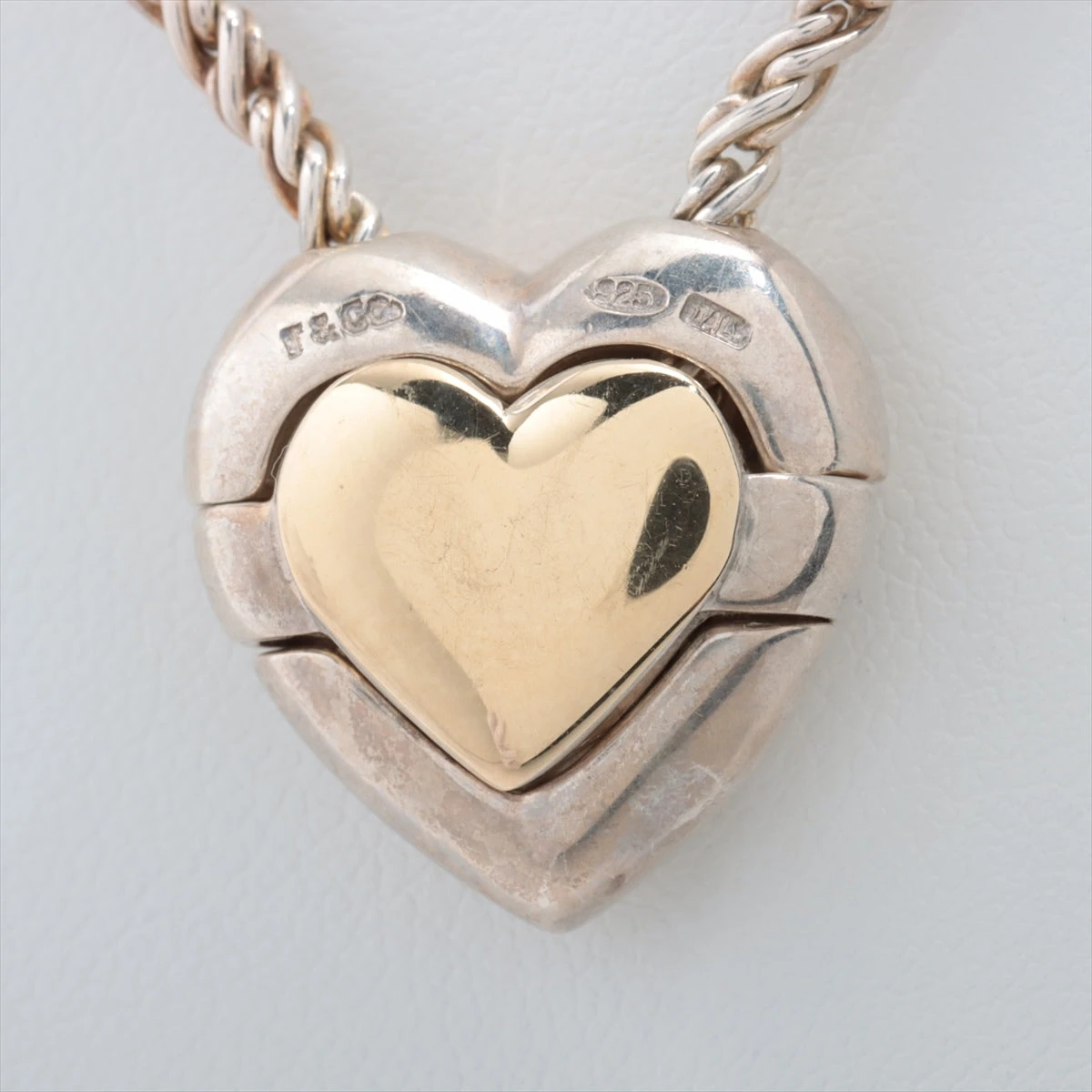 美品】希少 ティファニー ハート ダブルロープ ネックレス シルバー925