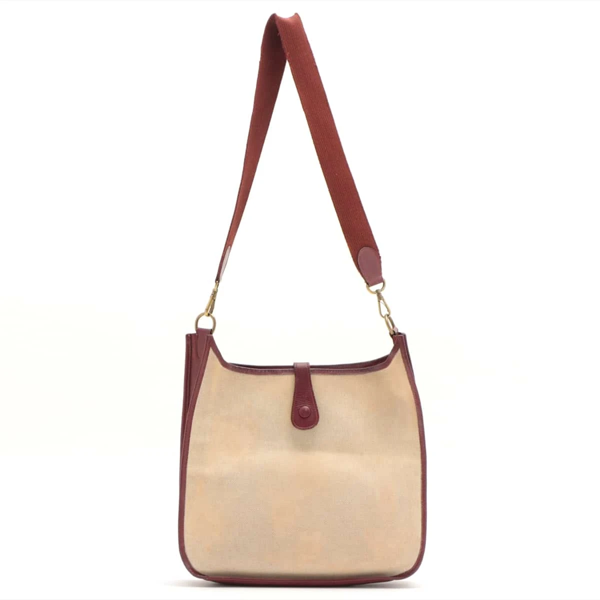 HERMES エブリンGM トワルアッシュ×レザー □C刻印 HERMES エルメス ショルダーバッグ エヴリン(エブリン) 29 PM 黒