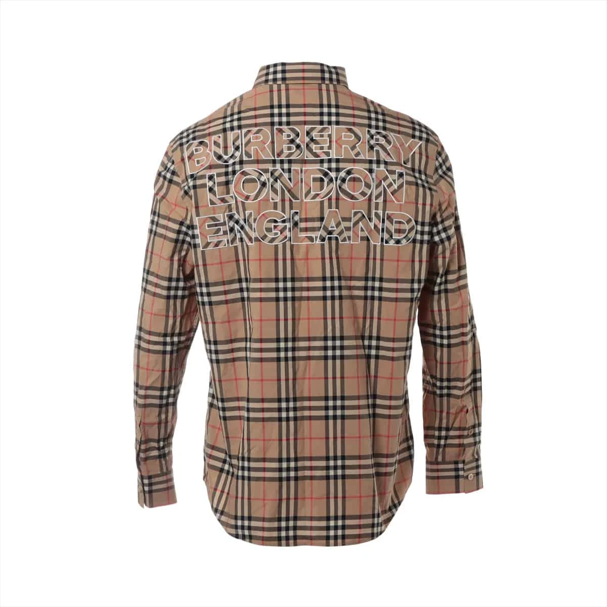 BURBERRY LONDON / 長袖シャツ/XS/コットン/BEG/チェック/8038521 バーバリー コットン シャツ L メンズ ベージュ 8038521 ヴィンテージ