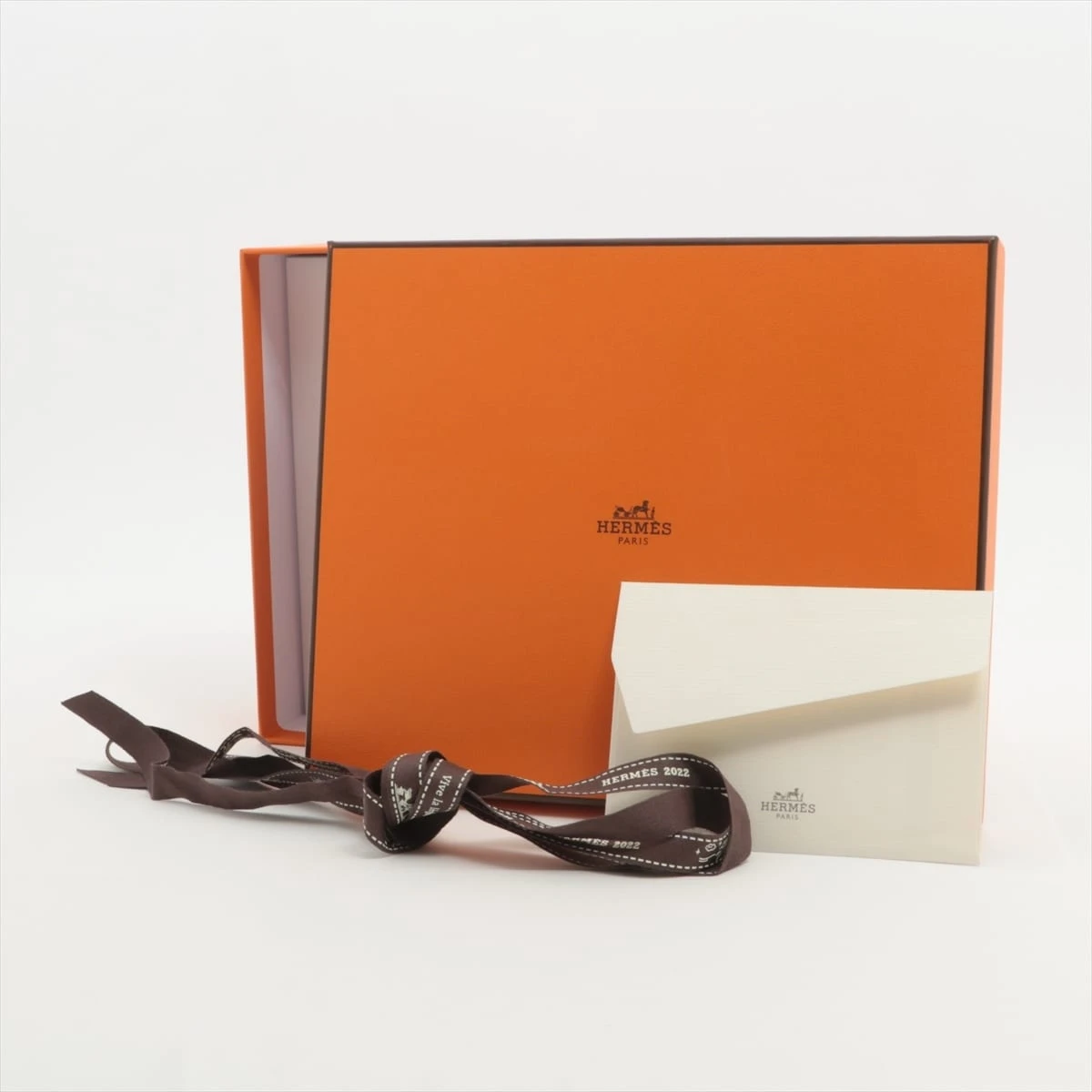 エルメス オブジェ 置物 ウッド ブラウン A1629745｜中古