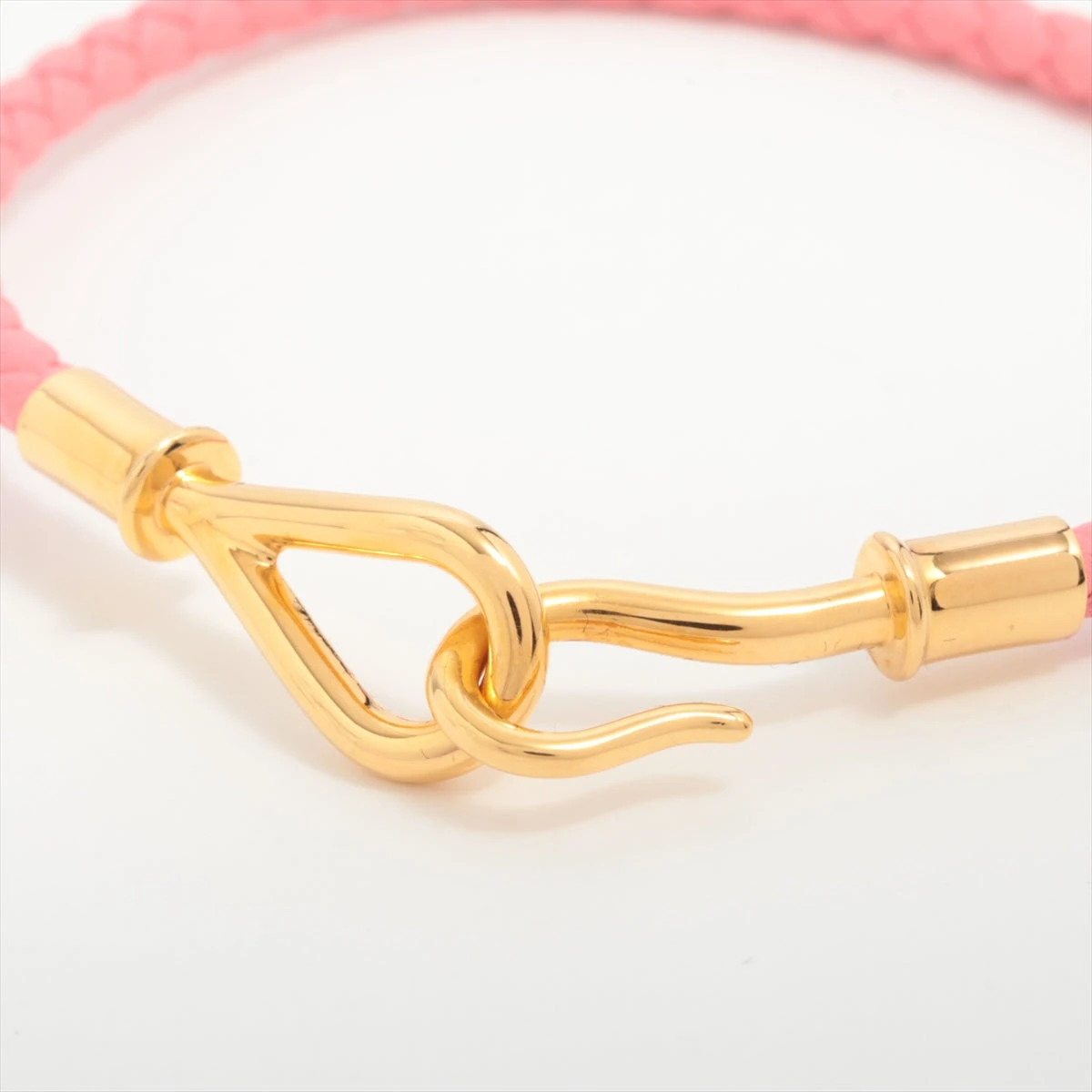 エルメス ジャンボブレスレット ブレスレット GP×革 ピンク